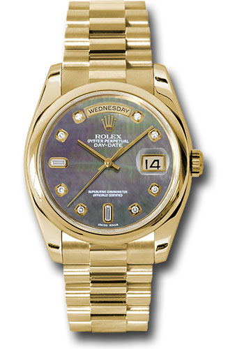 Rolex Watches - Day-Date President Yellow Gold - Domed Bezel - President - Style No: 118208dkmdp