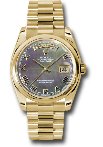 Rolex Watches - Day-Date President Yellow Gold - Domed Bezel - President - Style No: 118208dkmrp
