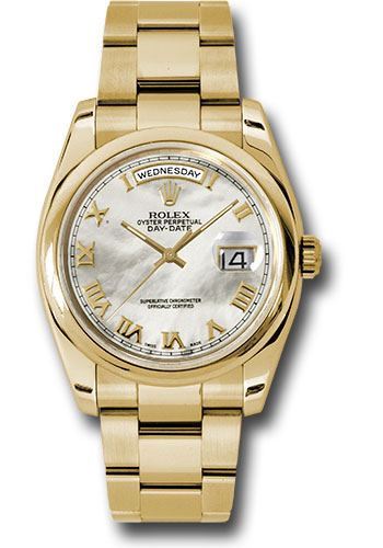 Rolex Watches - Day-Date President Yellow Gold - Domed Bezel - Oyster - Style No: 118208 mro