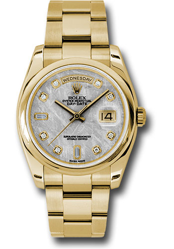 Rolex Watches - Day-Date President Yellow Gold - Domed Bezel - Oyster - Style No: 118208 mtdo