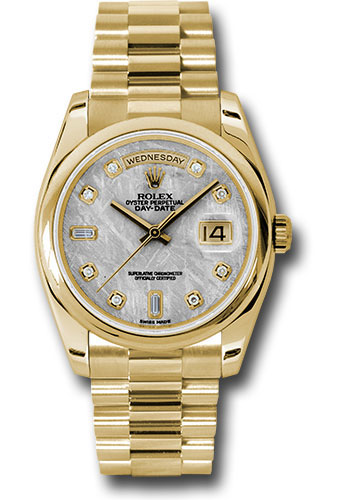 Rolex Watches - Day-Date President Yellow Gold - Domed Bezel - President - Style No: 118208mtdp