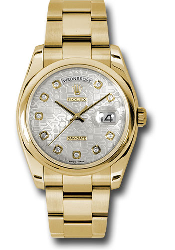 Rolex Watches - Day-Date President Yellow Gold - Domed Bezel - Oyster - Style No: 118208 sjdo