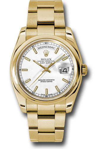 Rolex Watches - Day-Date President Yellow Gold - Domed Bezel - Oyster - Style No: 118208 wso