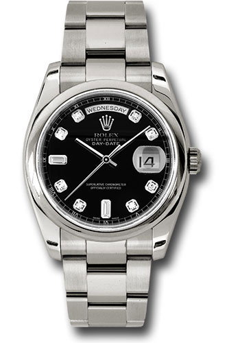 Rolex Watches - Day-Date President White Gold - Domed Bezel - Oyster - Style No: 118209 bkdo