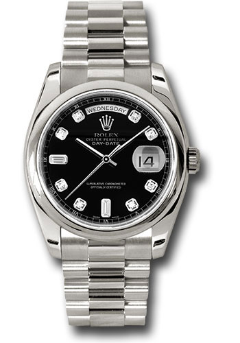 Rolex Watches - Day-Date President White Gold - Domed Bezel - President - Style No: 118209 bkdp