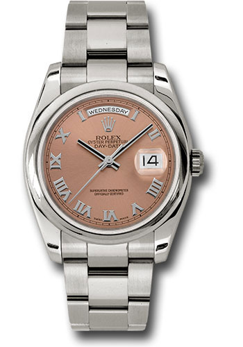 Rolex Watches - Day-Date President White Gold - Domed Bezel - Oyster - Style No: 118209 cro