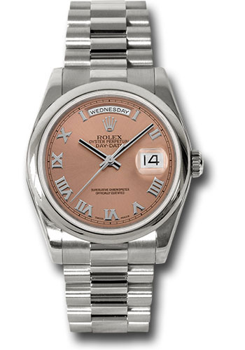 Rolex Watches - Day-Date President White Gold - Domed Bezel - President - Style No: 118209 crp