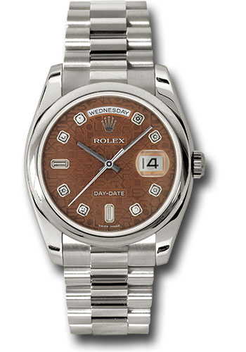 Rolex Watches - Day-Date President White Gold - Domed Bezel - President - Style No: 118209 hbjdp