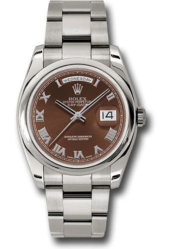 Rolex Watches - Day-Date President White Gold - Domed Bezel - Oyster - Style No: 118209 hbro