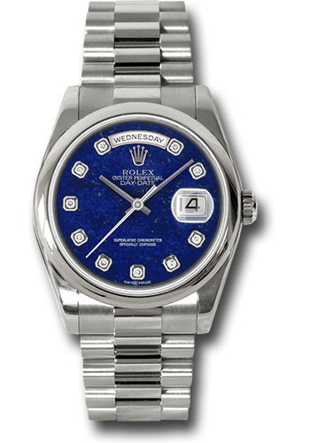 Rolex Watches - Day-Date President White Gold - Domed Bezel - President - Style No: 118209 ldp