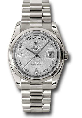 Rolex Watches - Day-Date President White Gold - Domed Bezel - President - Style No: 118209 mtadp