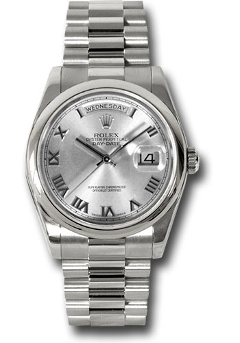 Rolex Watches - Day-Date President White Gold - Domed Bezel - President - Style No: 118209 rrp