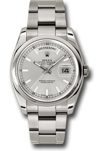 Rolex Watches - Day-Date President White Gold - Domed Bezel - Oyster - Style No: 118209 sso