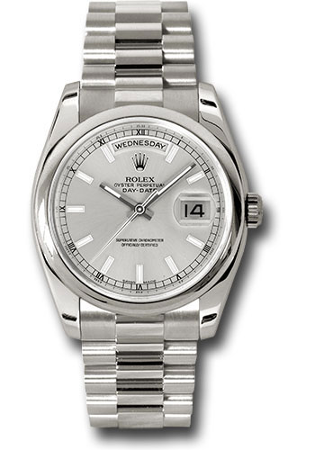 Rolex Watches - Day-Date President White Gold - Domed Bezel - President - Style No: 118209 ssp