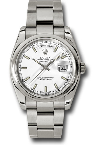 Rolex Watches - Day-Date President White Gold - Domed Bezel - Oyster - Style No: 118209 wso