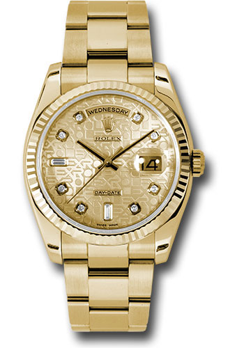 Rolex Watches - Day-Date President Yellow Gold - Fluted Bezel - Oyster - Style No: 118238chjdo