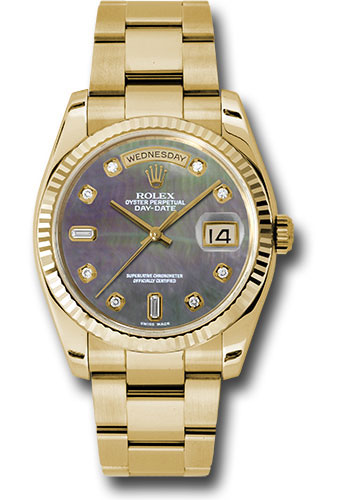 Rolex Watches - Day-Date President Yellow Gold - Fluted Bezel - Oyster - Style No: 118238dkmdo