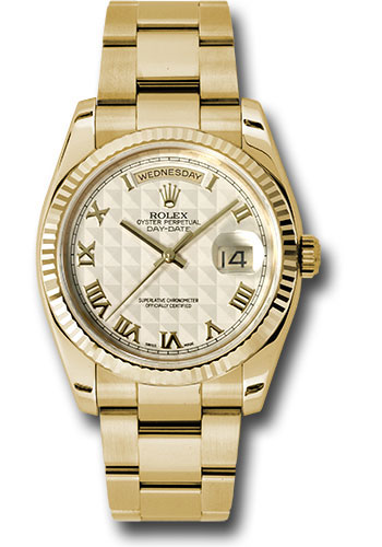 Rolex Watches - Day-Date President Yellow Gold - Fluted Bezel - Oyster - Style No: 118238ipro