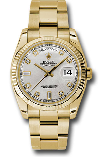 Rolex Watches - Day-Date President Yellow Gold - Fluted Bezel - Oyster - Style No: 118238sdo