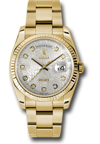 Rolex Watches - Day-Date President Yellow Gold - Fluted Bezel - Oyster - Style No: 118238sjdo