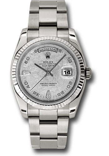 Rolex Watches - Day-Date President White Gold - Fluted Bezel - Oyster - Style No: 118239 mtado