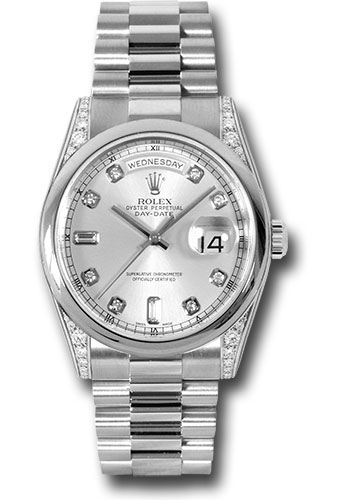 Rolex Watches - Day-Date President Platinum - Domed Bezel - President - Style No: 118296 sdp