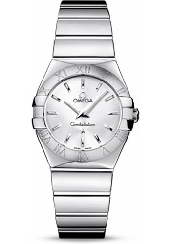 Omega Watches - Constellation Quartz 27 mm Polished Stainless Steel - Style No: 123.10.27.60.02.002