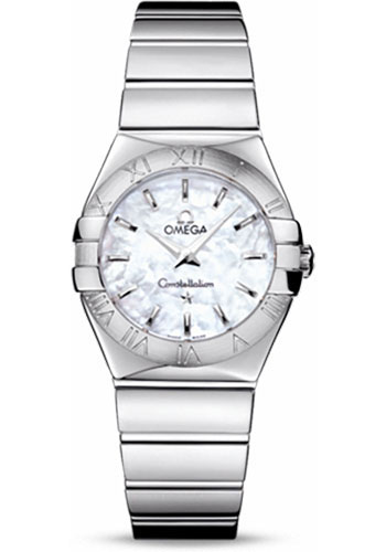 Omega Watches - Constellation Quartz 27 mm Polished Stainless Steel - Style No: 123.10.27.60.05.002