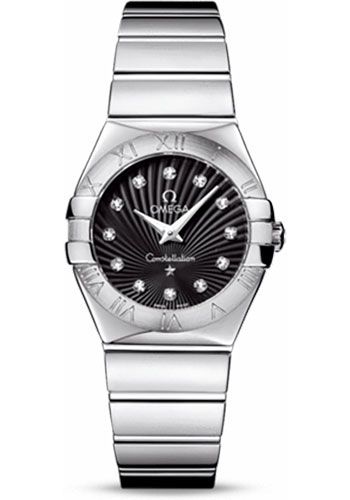 Omega Watches - Constellation Quartz 27 mm Polished Stainless Steel - Style No: 123.10.27.60.51.002
