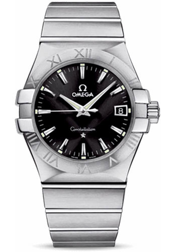 Omega Watches - Constellation Quartz 35 mm Brushed Stainless Steel - Style No: 123.10.35.60.01.001