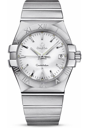 Omega Watches - Constellation Quartz 35 mm Brushed Stainless Steel - Style No: 123.10.35.60.02.001