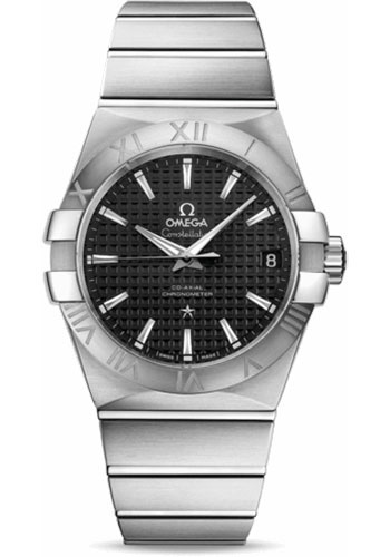 Omega Watches - Constellation Chronometer 38 mm Brushed Stainless Steel - Style No: 123.10.38.21.01.002