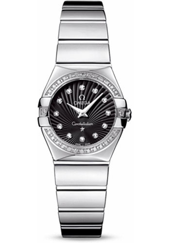 Omega Watches - Constellation Quartz 24 mm Polished Stainless Steel - Style No: 123.15.24.60.51.002