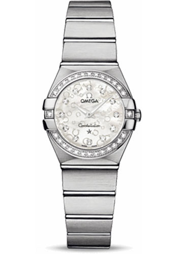 Omega Watches - Constellation Quartz 24 mm Brushed Stainless Steel - Style No: 123.15.24.60.55.005