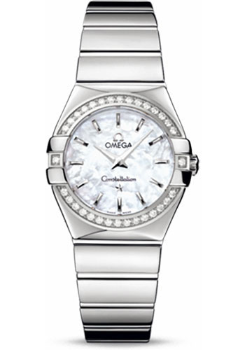 Omega Watches - Constellation Quartz 27 mm Polished Stainless Steel - Style No: 123.15.27.60.05.002