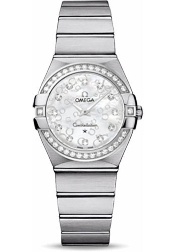 Omega Watches - Constellation Quartz 27 mm Polished Stainless Steel - Style No: 123.15.27.60.55.005