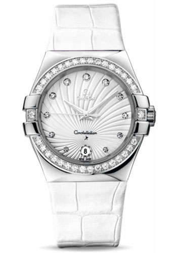 Omega Watches - Constellation Chronometer 35 mm Brushed Stainless Steel - Style No: 123.18.35.60.52.001