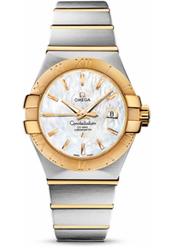 Omega Watches - Constellation Chronometer 31 mm Brushed Steel and Yellow Gold - Style No: 123.20.31.20.05.002