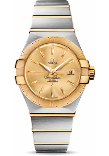 Omega Watches - Constellation Chronometer 31 mm Brushed Steel and Yellow Gold - Style No: 123.20.31.20.08.001