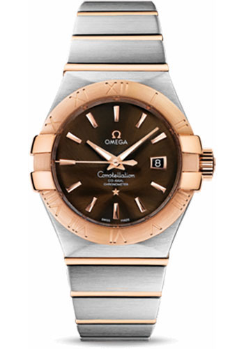 Omega Watches - Constellation Chronometer 31 mm Brushed Steel and Red Gold - Style No: 123.20.31.20.13.001