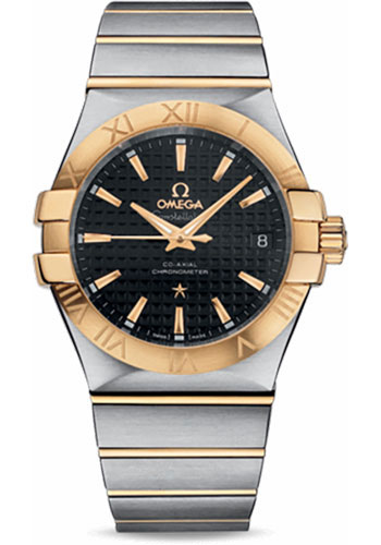 Omega Watches - Constellation Chronometer 35 mm Brushed Steel and Yellow Gold - Style No: 123.20.35.20.01.002
