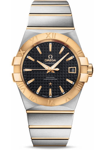 Omega Watches - Constellation Chronometer 38 mm Brushed Steel and Yellow Gold - Style No: 123.20.38.21.01.002