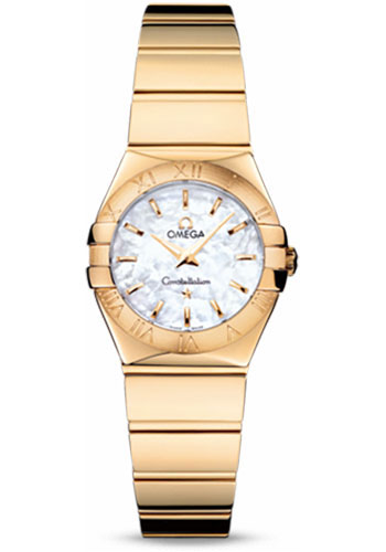 Omega Watches - Constellation Quartz 24 mm Polished Yellow Gold - Style No: 123.50.24.60.05.004