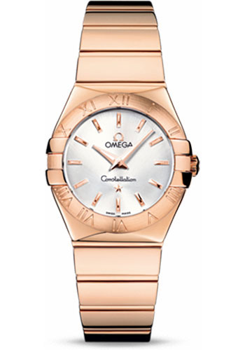 Omega Watches - Constellation Quartz 27 mm Polished Red Gold - Style No: 123.50.27.60.02.003