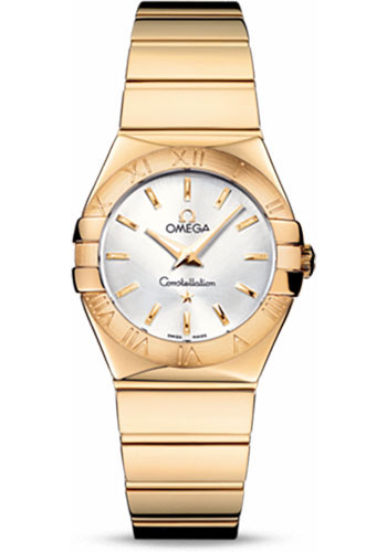 Omega Watches - Constellation Quartz 27 mm Polished Yellow Gold - Style No: 123.50.27.60.02.004