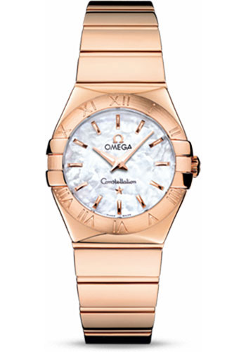 Omega Watches - Constellation Quartz 27 mm Polished Red Gold - Style No: 123.50.27.60.05.003