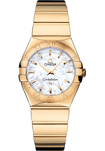 Omega Watches - Constellation Quartz 27 mm Polished Yellow Gold - Style No: 123.50.27.60.05.004