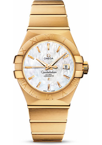 Omega Watches - Constellation Chronometer 31 mm Brushed Yellow Gold - Style No: 123.50.31.20.05.002