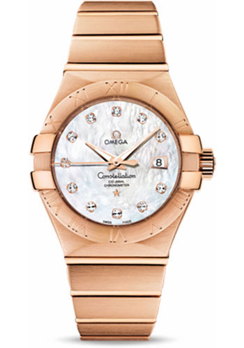 Omega Watches - Constellation Chronometer 31 mm Brushed Red Gold - Style No: 123.50.31.20.55.001