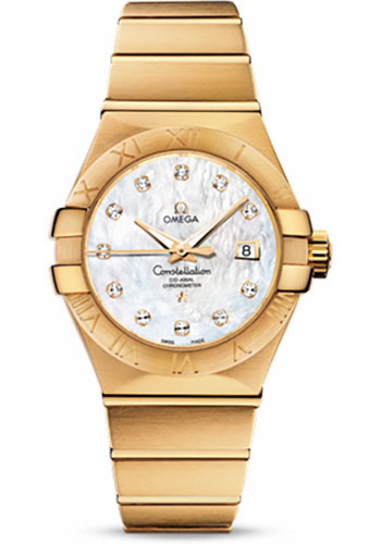 Omega Watches - Constellation Chronometer 31 mm Brushed Yellow Gold - Style No: 123.50.31.20.55.002